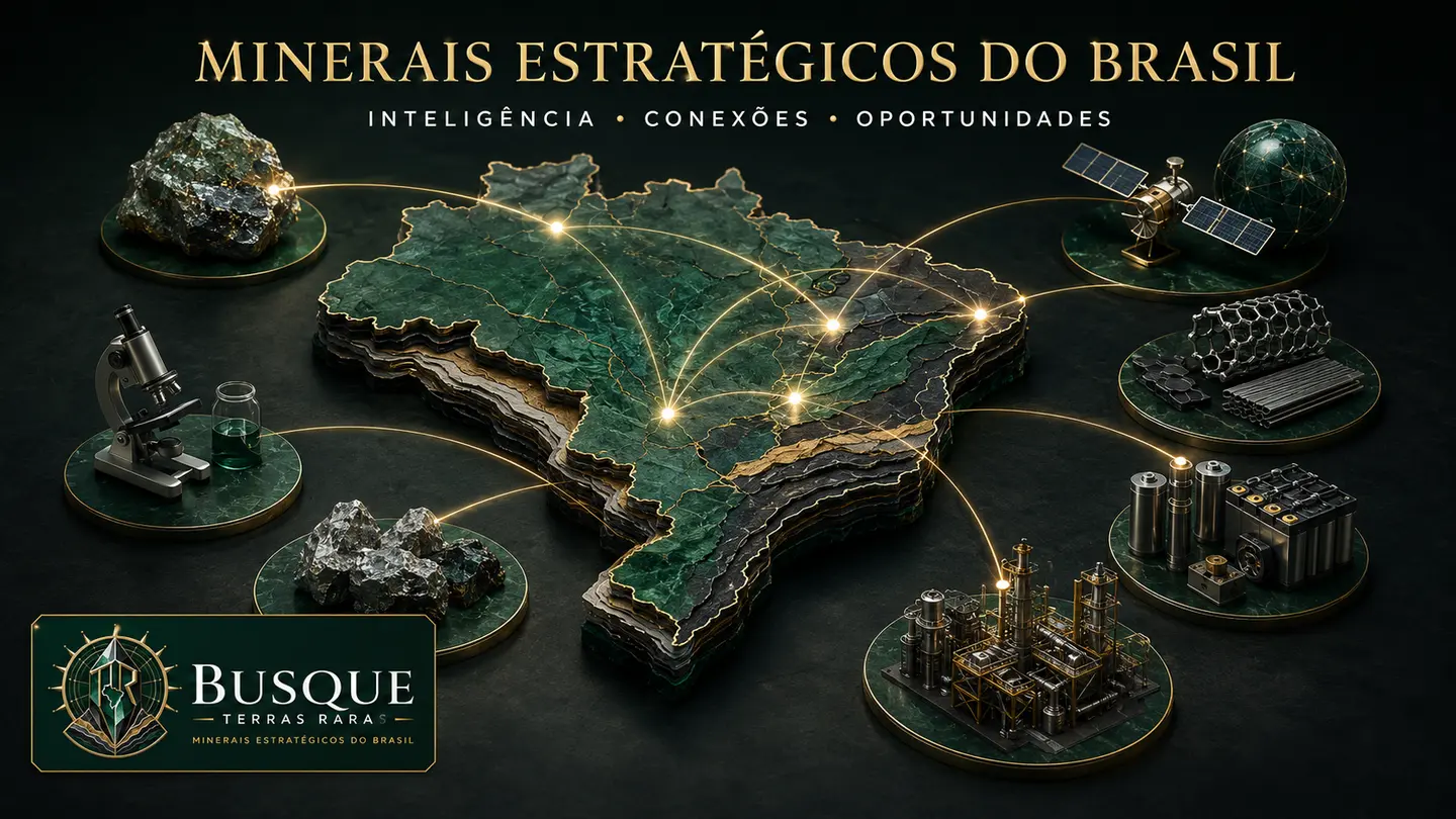 Minerais estratégicos do Brasil conectados à tecnologia